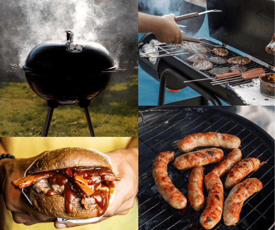 smoking meats on the grills