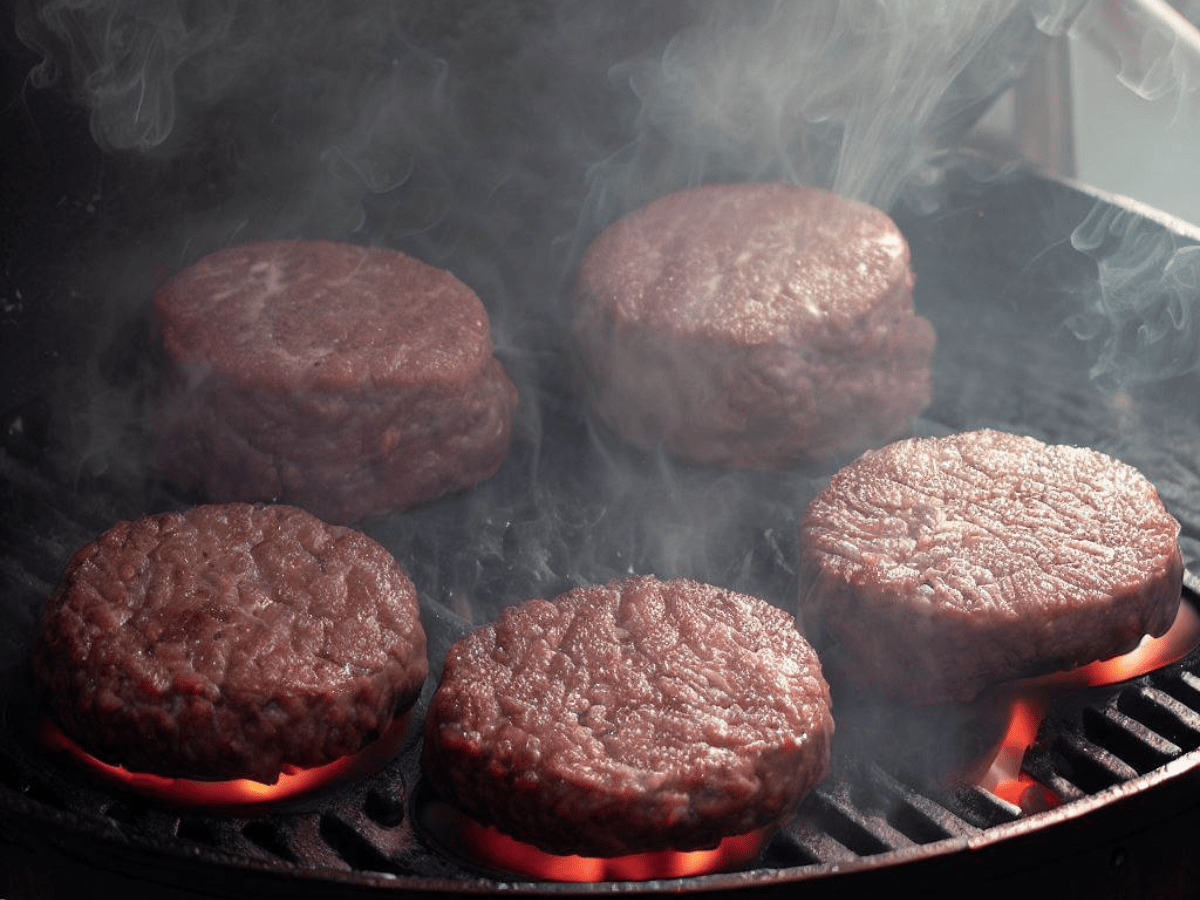 pit barrel cooker smoked burgers 2